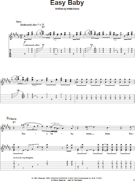 open zoom image for Easy Baby - Guitar Tab Play-Along, New, Main