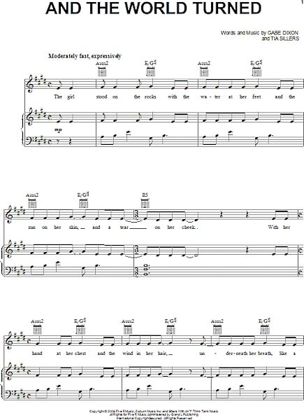 open zoom image for And The World Turned - Piano/Vocal/Guitar, New, Main
