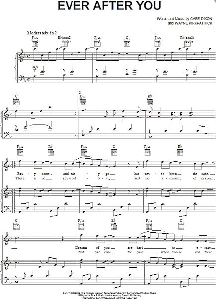 open zoom image for Ever After You - Piano/Vocal/Guitar, New, Main