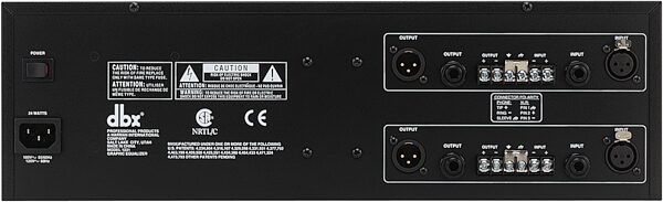 open zoom image for dbx 1231 Dual 31-Band Graphic Equalizer, Rear