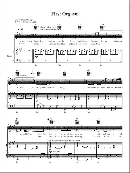 open zoom image for First Orgasm - Piano/Vocal/Guitar, New, Main