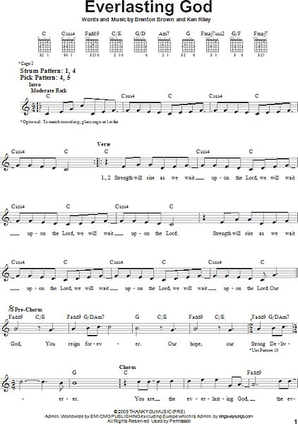 open zoom image for Everlasting God - Easy Guitar, New, Main
