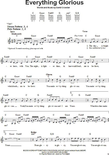 open zoom image for Everything Glorious - Easy Guitar, New, Main