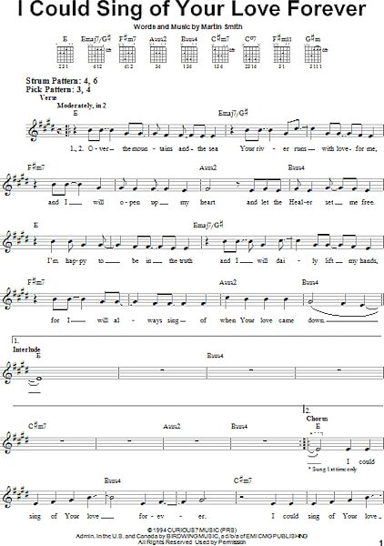 open zoom image for I Could Sing Of Your Love Forever - Easy Guitar, New, Main