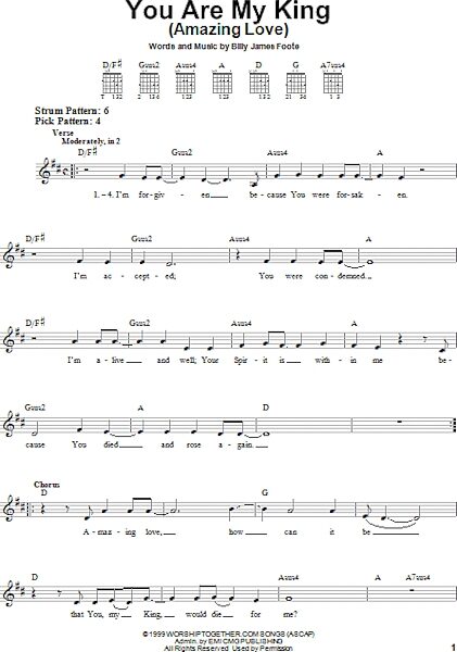 open zoom image for You Are My King (Amazing Love) - Easy Guitar, New, Main