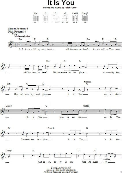 open zoom image for It Is You - Easy Guitar, New, Main