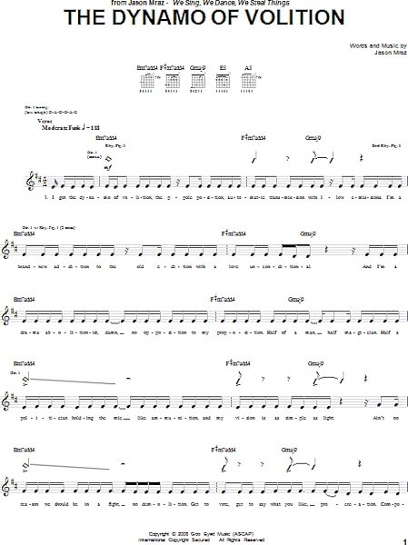 open zoom image for The Dynamo Of Volition - Guitar TAB, New, Main