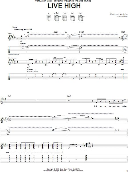 open zoom image for Live High - Guitar TAB, New, Main
