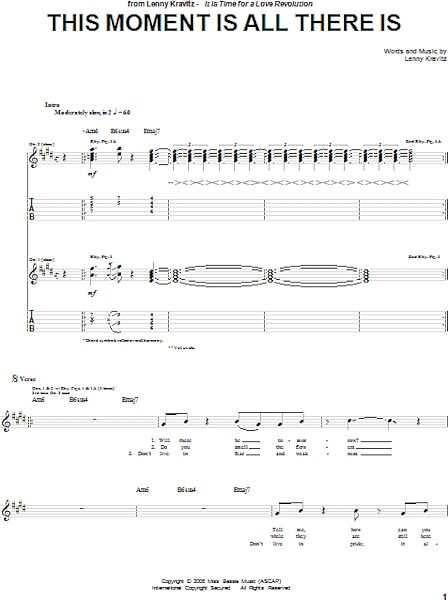 open zoom image for This Moment Is All There Is - Guitar TAB, New, Main
