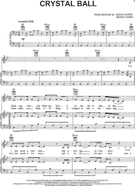 open zoom image for Crystal Ball - Piano/Vocal/Guitar, New, Main