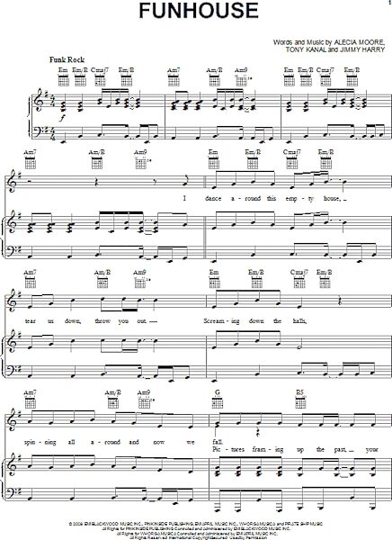 open zoom image for Funhouse - Piano/Vocal/Guitar, New, Main