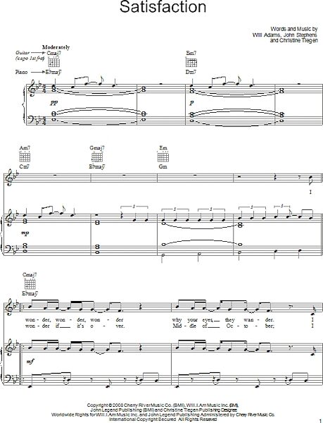 open zoom image for Satisfaction - Piano/Vocal/Guitar, New, Main