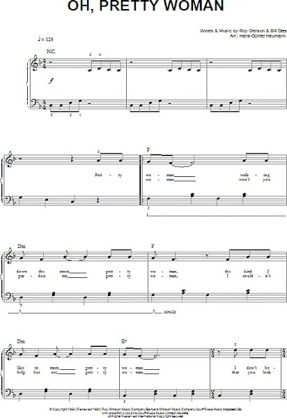 open zoom image for Oh, Pretty Woman - Easy Piano, New, Main
