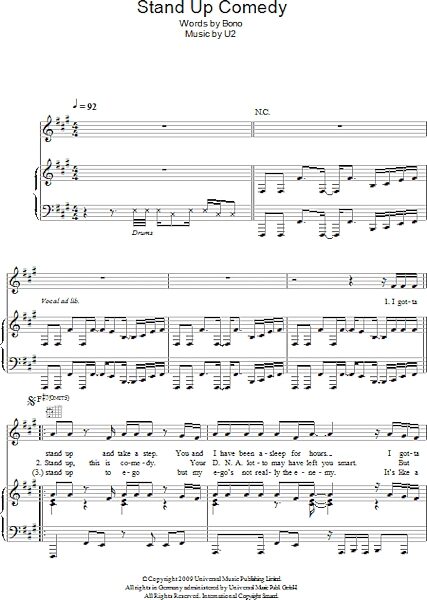 open zoom image for Stand Up Comedy - Piano/Vocal/Guitar, New, Main