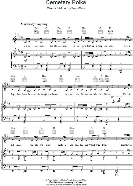 open zoom image for Cemetery Polka - Piano/Vocal/Guitar, New, Main