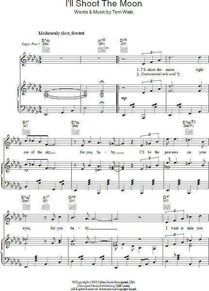 open zoom image for I'll Shoot The Moon - Piano/Vocal/Guitar, New, Main
