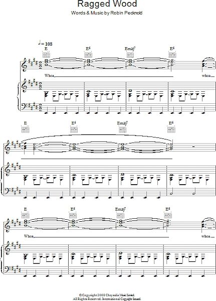 open zoom image for Ragged Wood - Piano/Vocal/Guitar, New, Main