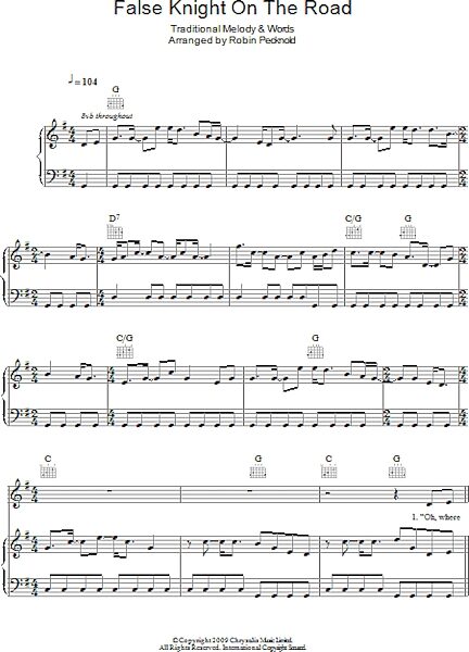 open zoom image for False Knight On The Road - Piano/Vocal/Guitar, New, Main