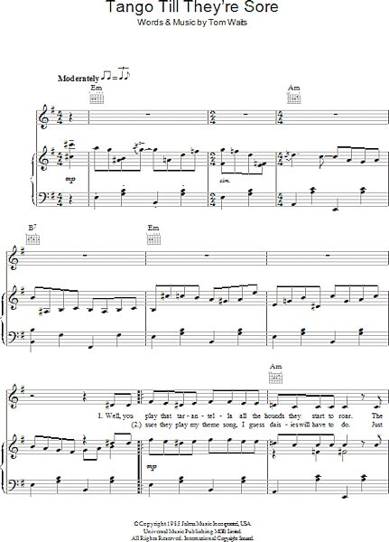 open zoom image for Tango Till They're Sore - Piano/Vocal/Guitar, New, Main