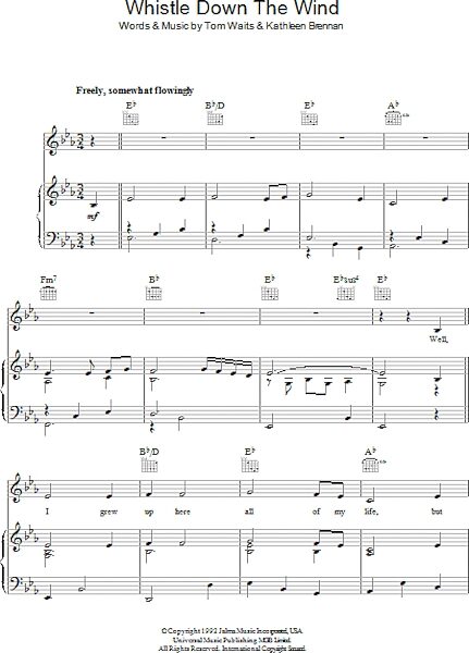 open zoom image for Whistle Down The Wind - Piano/Vocal/Guitar, New, Main
