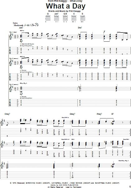open zoom image for What A Day - Guitar TAB, New, Main