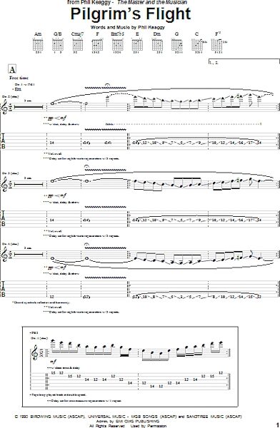 open zoom image for Pilgrim's Flight - Guitar TAB, New, Main