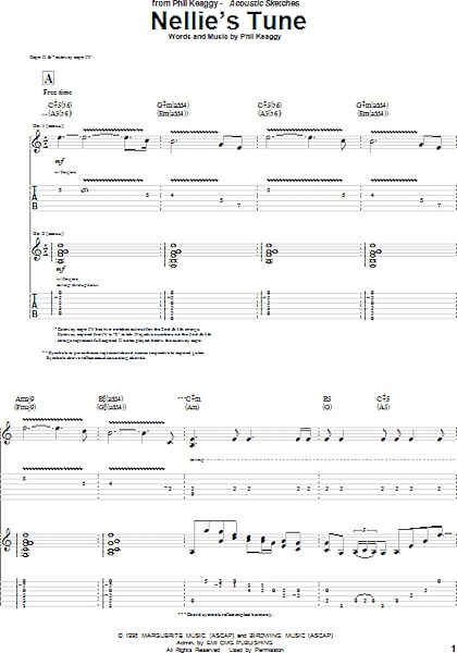 open zoom image for Nellie's Tune - Guitar TAB, New, Main
