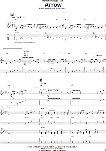 open zoom image for Arrow - Guitar TAB, New, Main