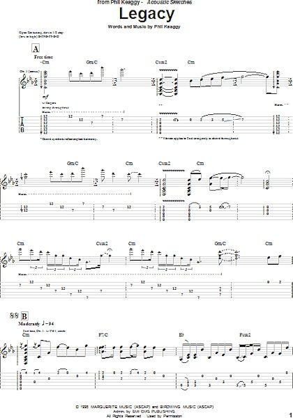 open zoom image for Legacy - Guitar TAB, New, Main