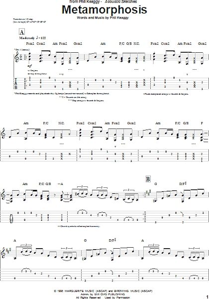 open zoom image for Metamorphosis - Guitar TAB, New, Main