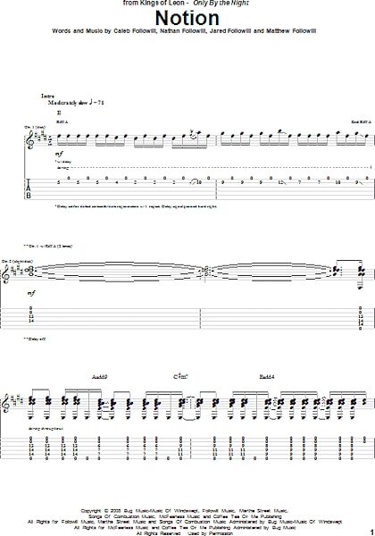 open zoom image for Notion - Guitar TAB, New, Main