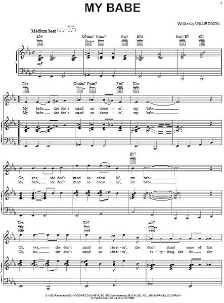 open zoom image for My Babe - Piano/Vocal/Guitar, New, Main