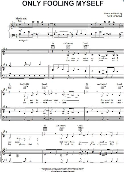 open zoom image for Only Fooling Myself - Piano/Vocal/Guitar, New, Main