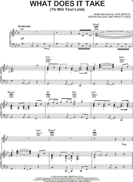 open zoom image for What Does It Take (To Win Your Love) - Piano/Vocal/Guitar, New, Main
