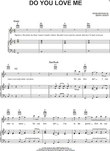 open zoom image for Do You Love Me - Piano/Vocal/Guitar, New, Main
