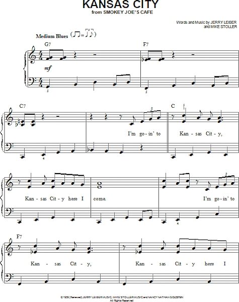 open zoom image for Kansas City - Easy Piano, New, Main