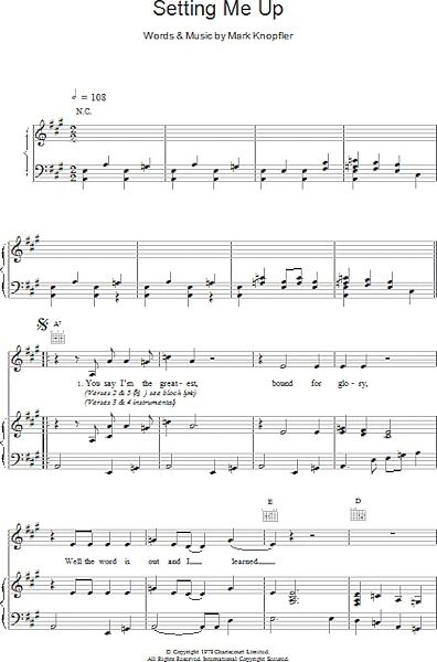 open zoom image for Setting Me Up - Piano/Vocal/Guitar, New, Main