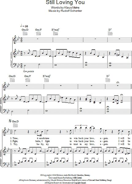 open zoom image for Still Loving You - Piano/Vocal/Guitar, New, Main