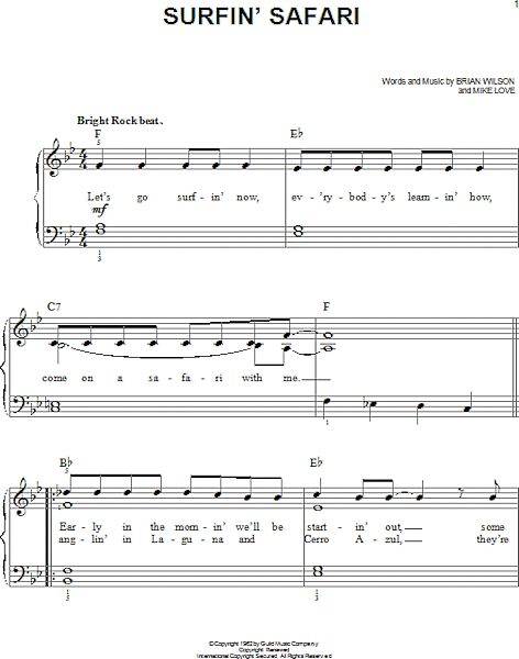 open zoom image for Surfin' Safari - Easy Piano, New, Main