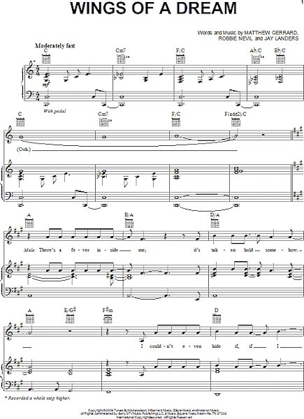 open zoom image for Wings Of A Dream - Piano/Vocal/Guitar, New, Main