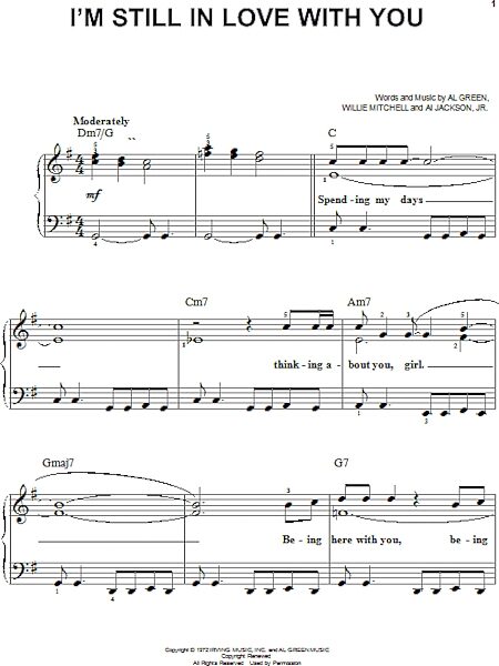open zoom image for I'm Still In Love With You - Easy Piano, New, Main