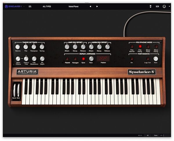 open zoom image for Arturia Synclavier V Software Instrument, Digital Download, Action Position Back