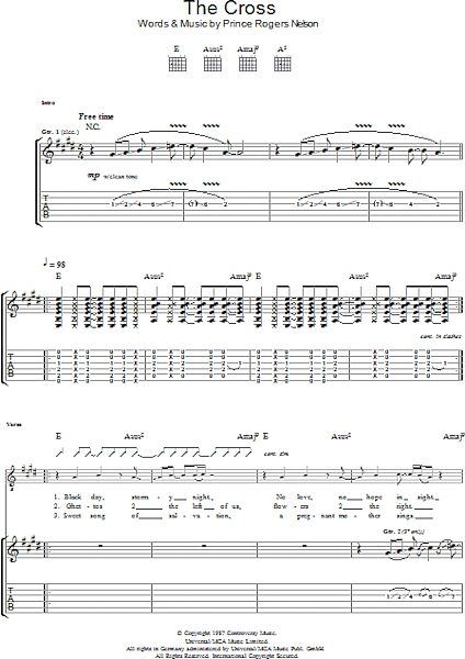 open zoom image for The Cross - Guitar TAB, New, Main