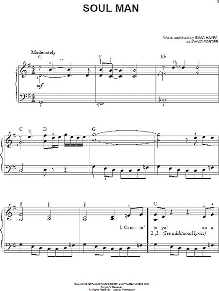 open zoom image for Soul Man - Easy Piano, New, Main