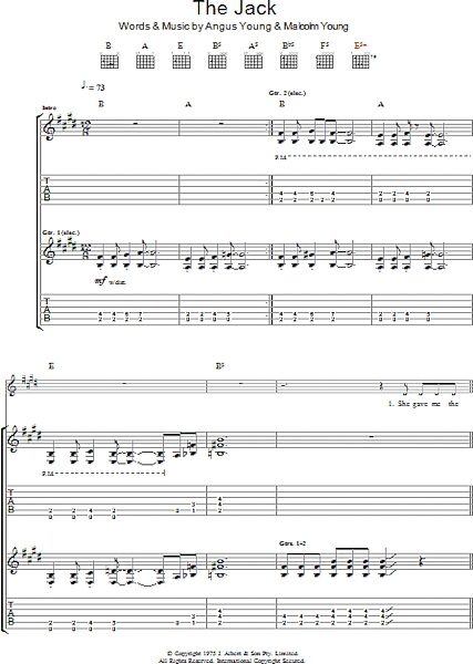 open zoom image for The Jack - Guitar TAB, New, Main
