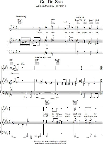 open zoom image for Cul-De-Sac - Piano/Vocal/Guitar, New, Main