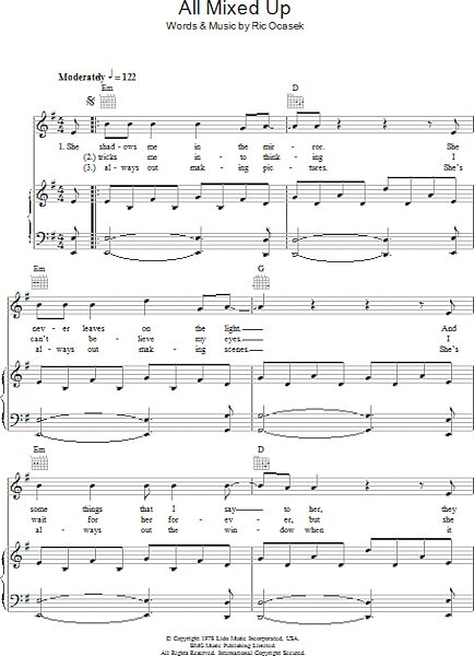 open zoom image for All Mixed Up - Piano/Vocal/Guitar, New, Main