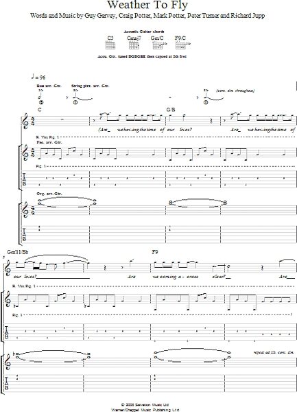 open zoom image for Weather To Fly - Guitar TAB, New, Main