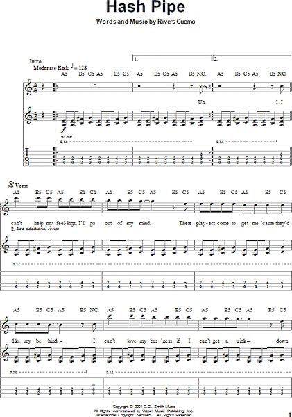 open zoom image for Hash Pipe - Guitar Tab Play-Along, New, Main
