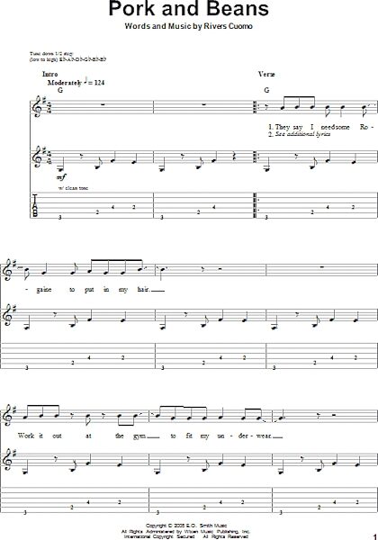 open zoom image for Pork And Beans - Guitar Tab Play-Along, New, Main